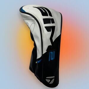 TAYLORMADE SIM 2 DRIVER HEAD COVER GOLF HEADCOVER BLACK WHITE BLUE